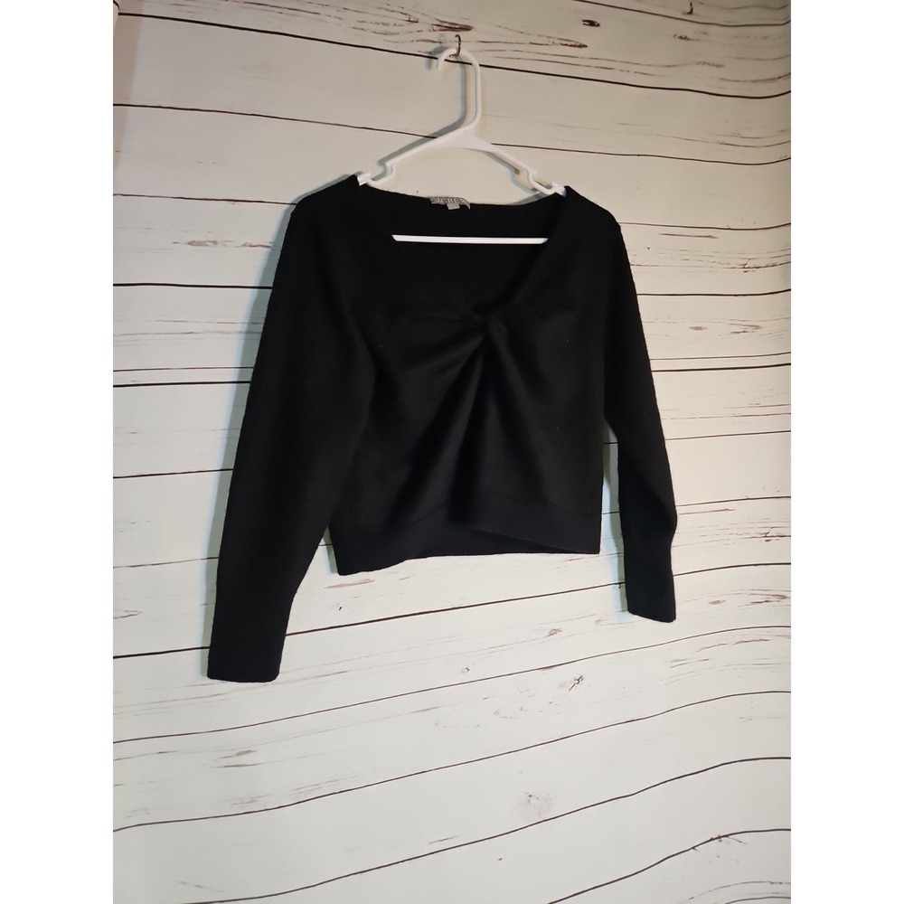 J Crew Long Sleeves Black Size Large